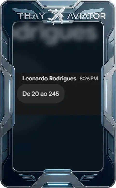 Print de resultado de aluno da Thay Aviator 7